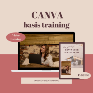Canva basis training - Video training & E-book