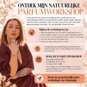 WORKSHOP: Maak je eigen natuurlijke parfum